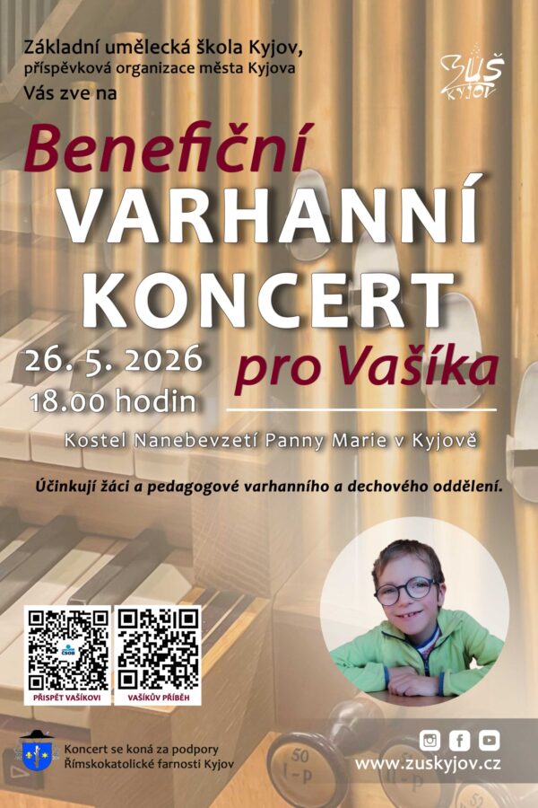 Benefiční varhanní koncert pro Vašíka