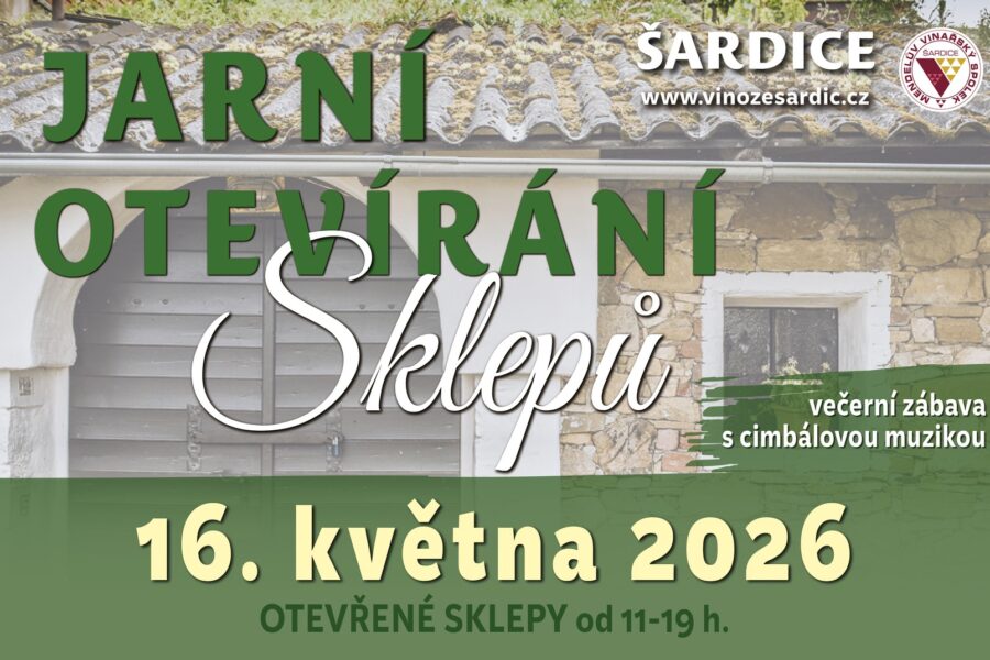 Jarní otevírání sklepů v&nbsp;Šardicích