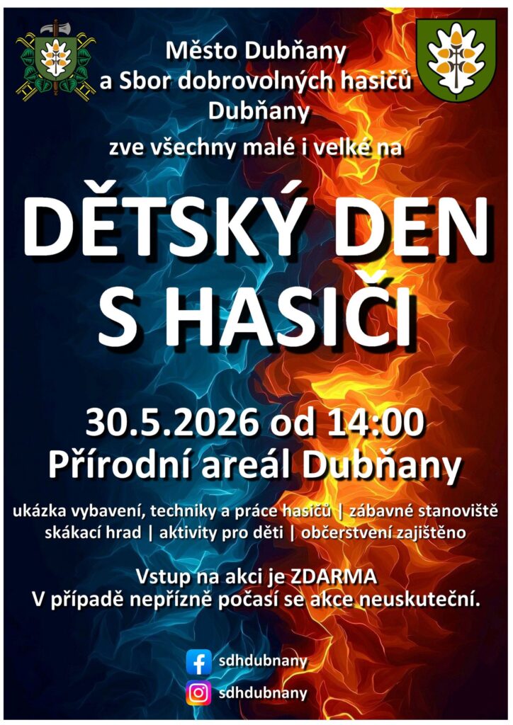 Dětský den s&nbsp;hasiči