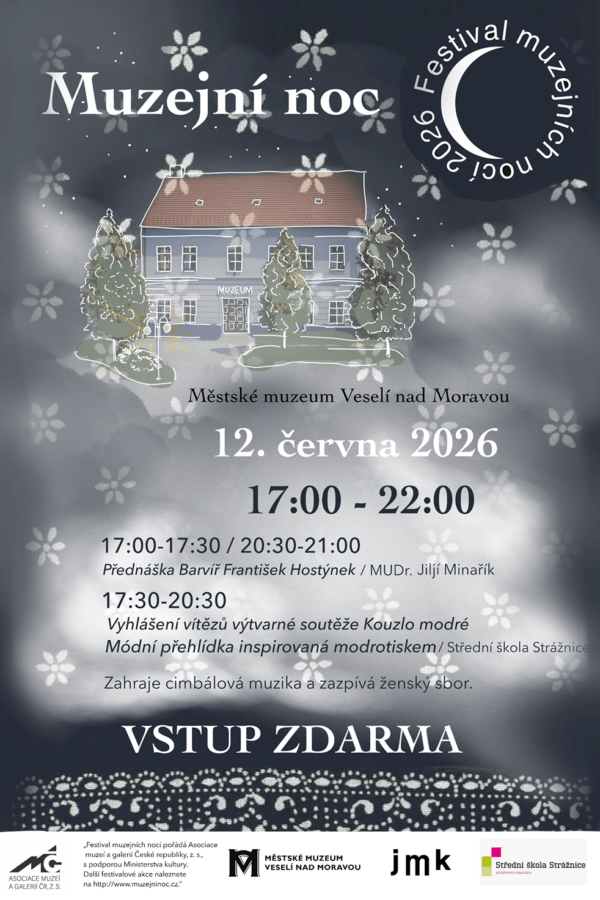 Muzejní noc 2026 ve&nbsp;Veselí nad&nbsp;Moravou