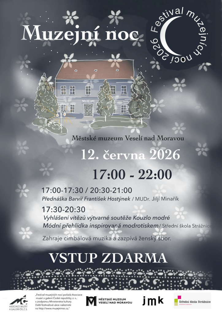 Muzejní noc 2026 ve&nbsp;Veselí nad&nbsp;Moravou