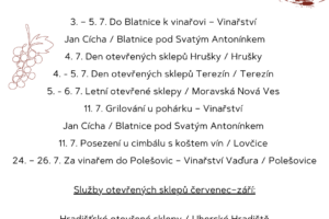 Kam na&nbsp;Slovácku v&nbsp;červenci FOTO