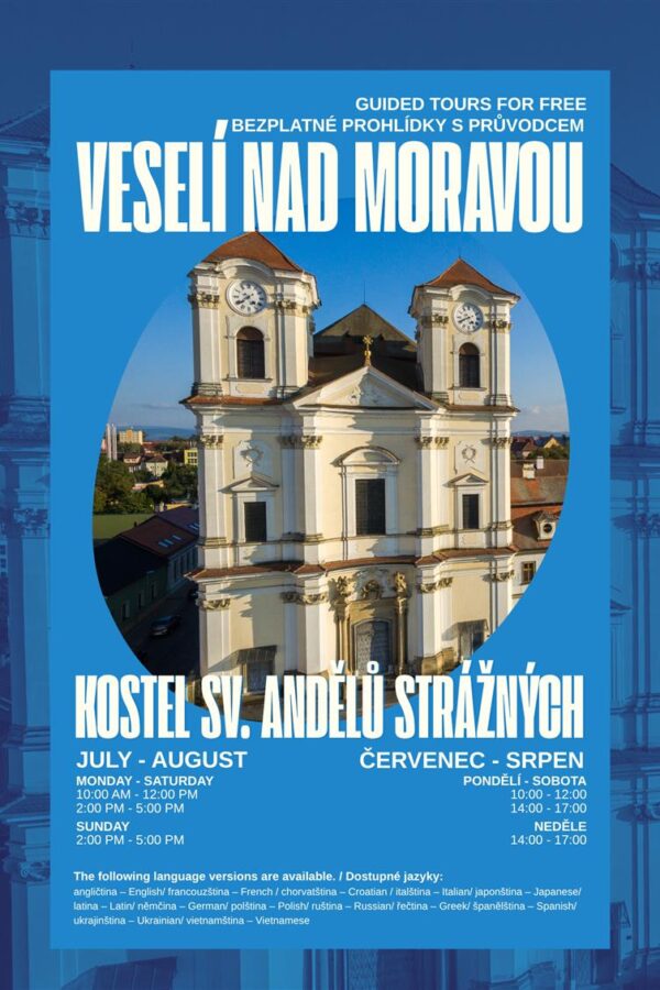 Prohlídky v&nbsp;kostele sv. Andělů strážných ve&nbsp;Veselí nad&nbsp;Moravou