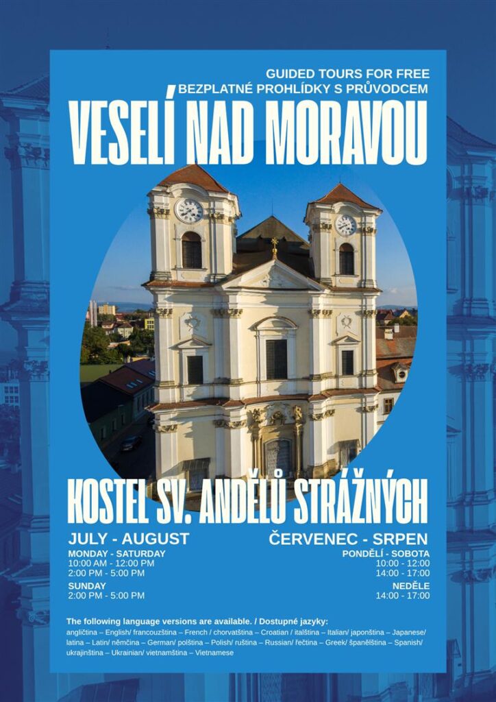 Prohlídky v&nbsp;kostele sv. Andělů strážných ve&nbsp;Veselí nad&nbsp;Moravou