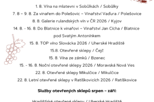 Kam na&nbsp;hody na&nbsp;Slovácku v&nbsp;srpnu FOTO