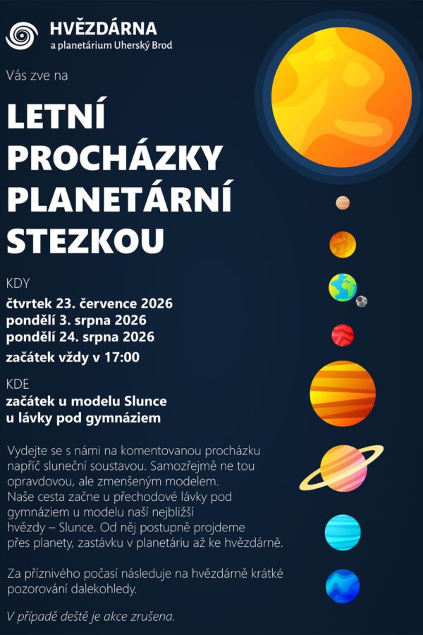 Letní procházky planetární stezkou