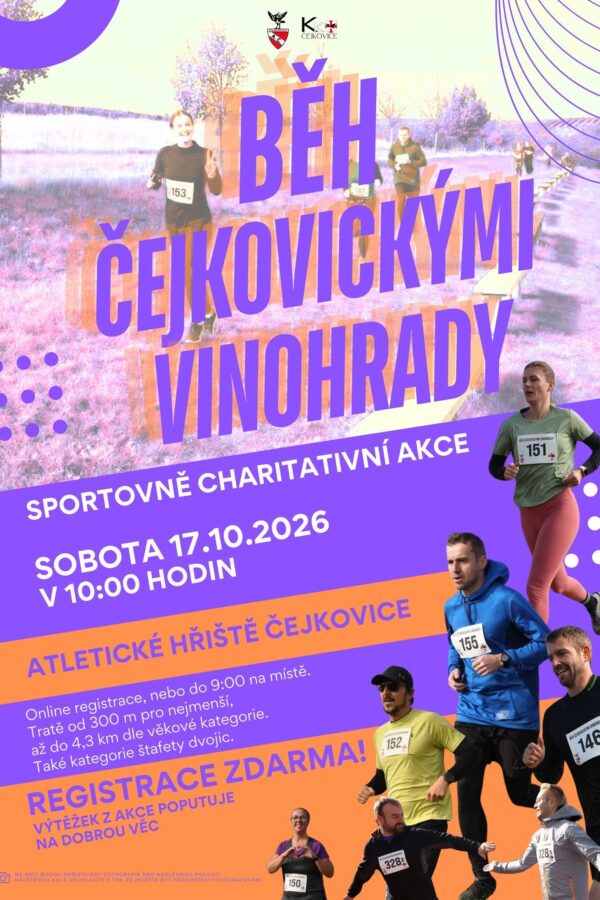 Běh čejkovickými vinohrady