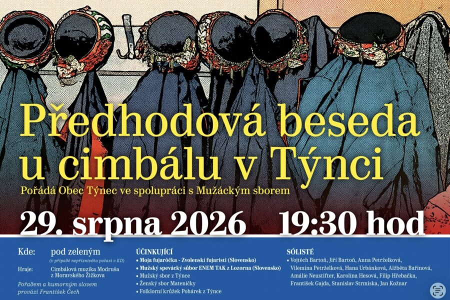 Předhodová beseda u&nbsp;cimbálu v&nbsp;Týnci