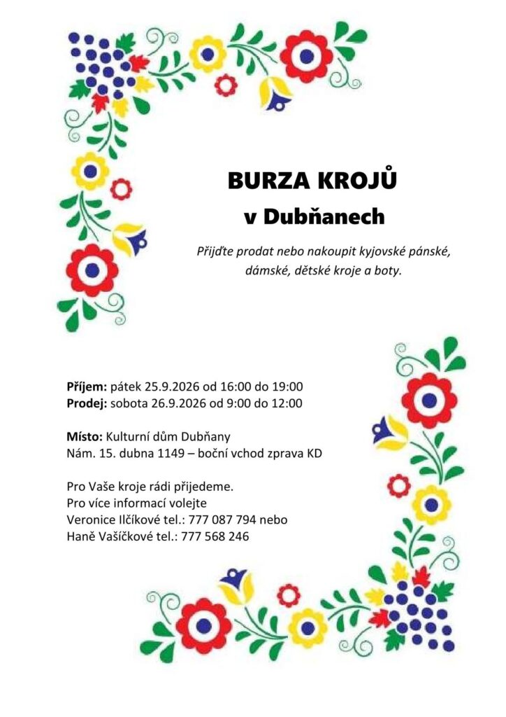 Burza krojů v&nbsp;Dubňanech