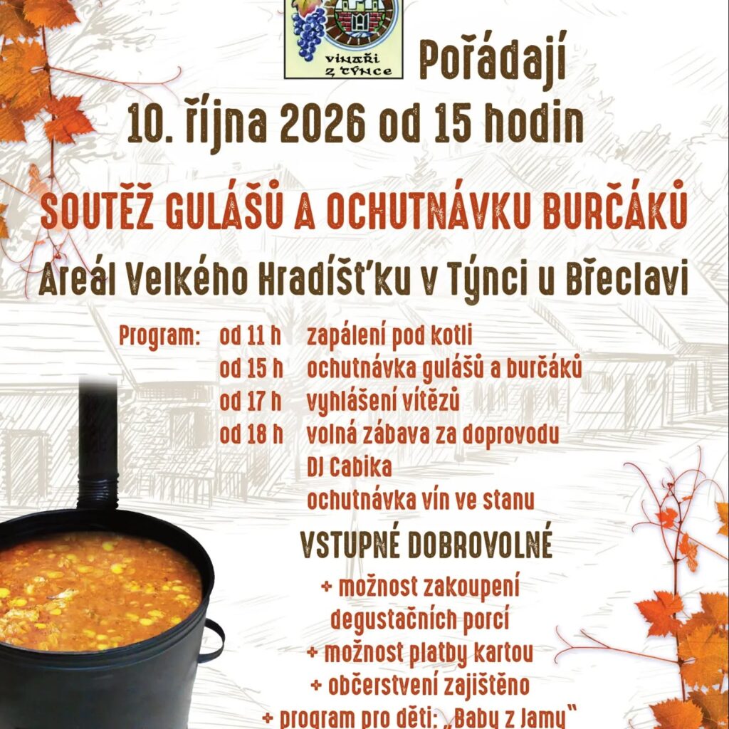 Soutěž gulášů a&nbsp;ochutnávka burčáků
