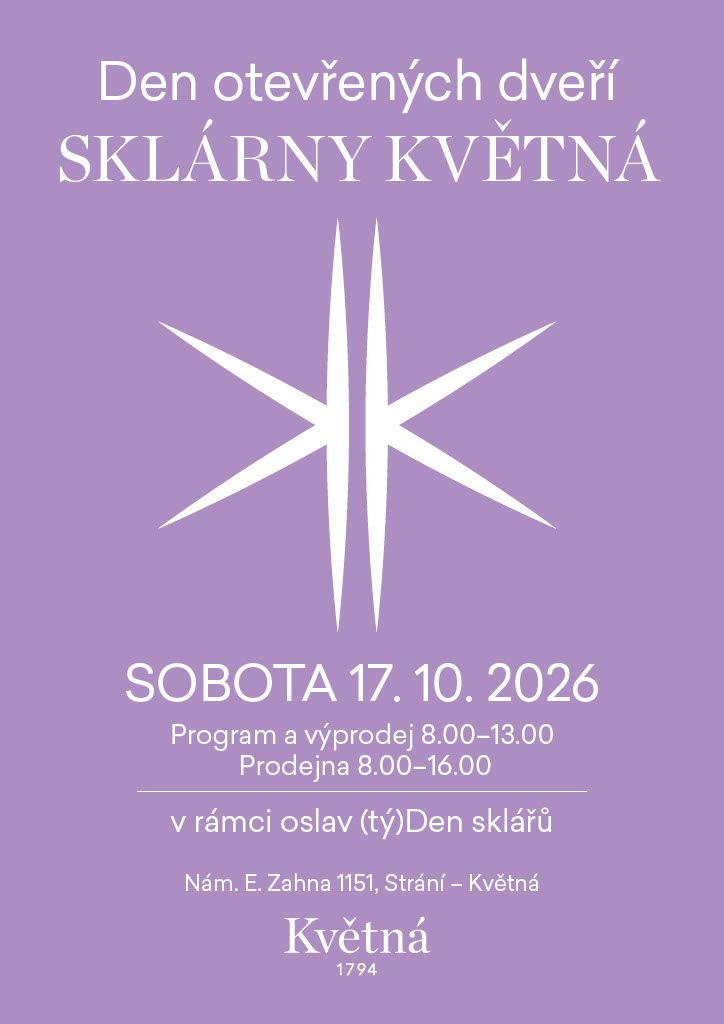Den otevřených dveří sklárny Květná