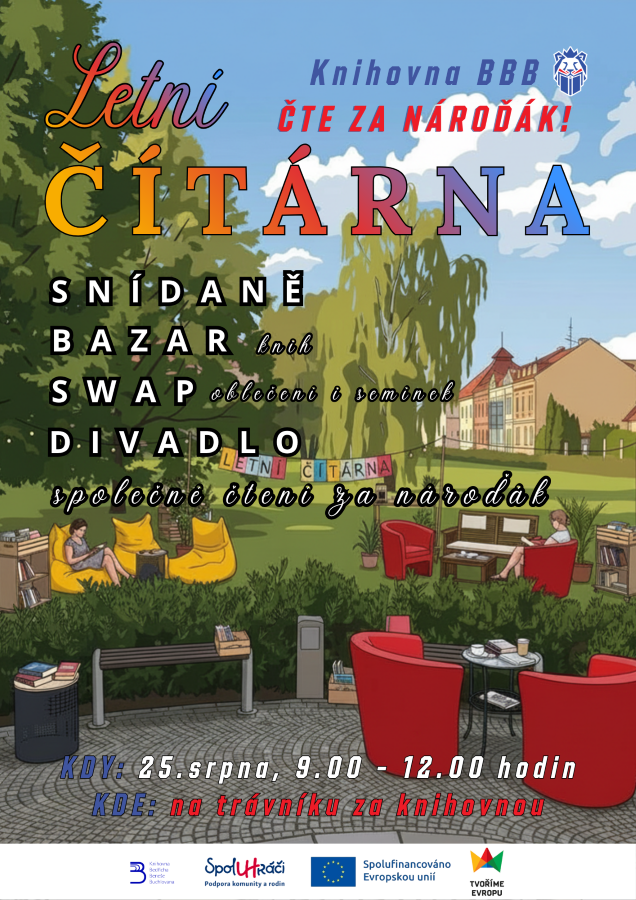 Letní čítárna se&nbsp;snídaní ve&nbsp;stylu známých literárních postav