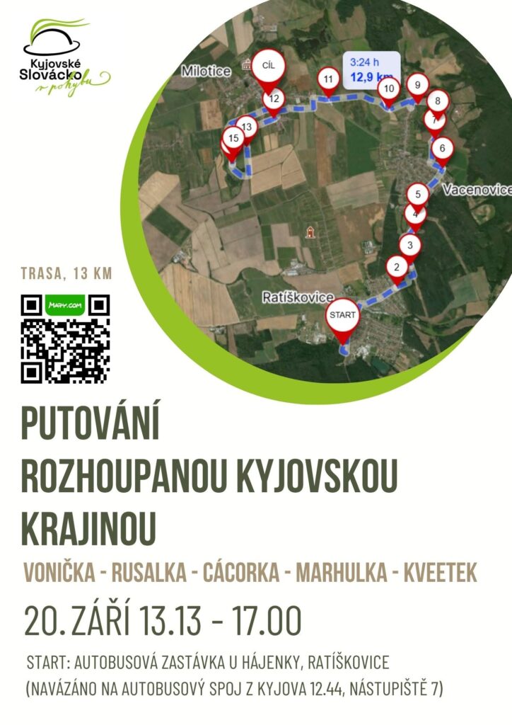 Putování rozhoupanou kyjovskou krajinou