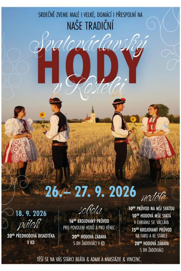 Tradiční Svatováclavské hody v&nbsp;Kostelci u&nbsp;Kyjova