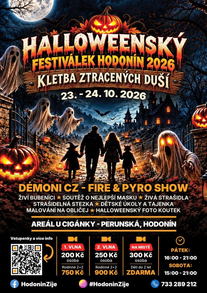 Halloweenský festiválek Hodonín 2026 – Kletba ztracených duší