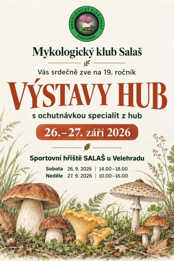 Výstava hub s&nbsp;ochutnávkou houbových specialit
