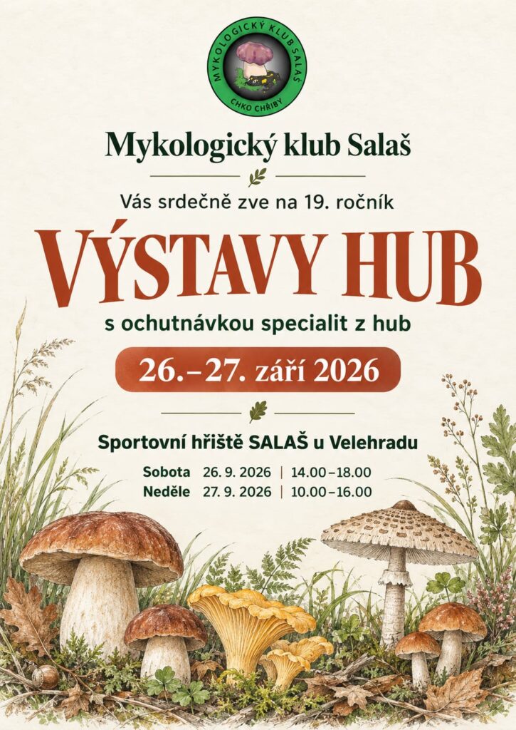 Výstava hub s&nbsp;ochutnávkou houbových specialit