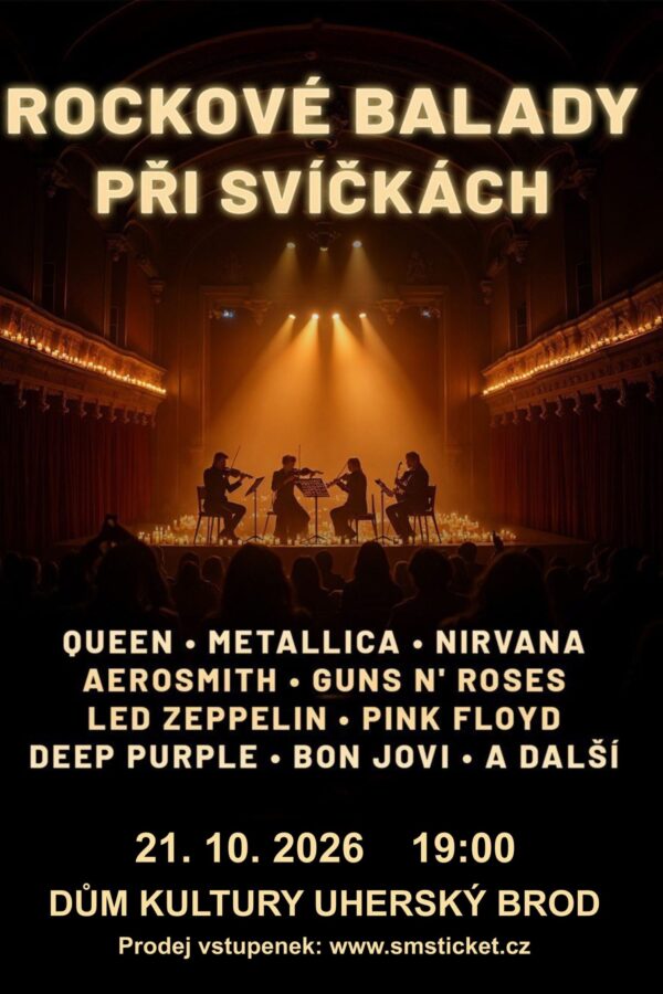 Rockové balady při&nbsp;svíčkách