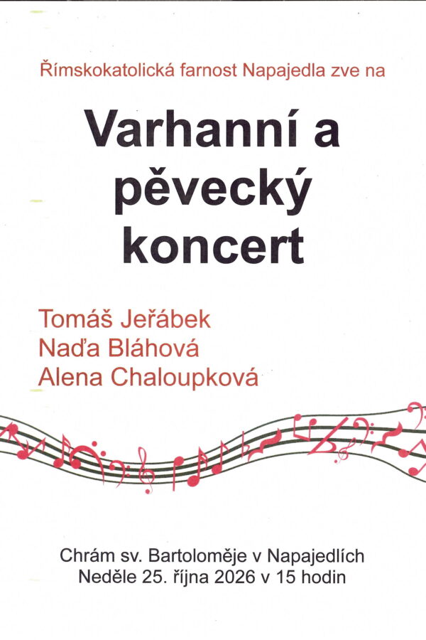 Varhanní a&nbsp;pěvecký koncert